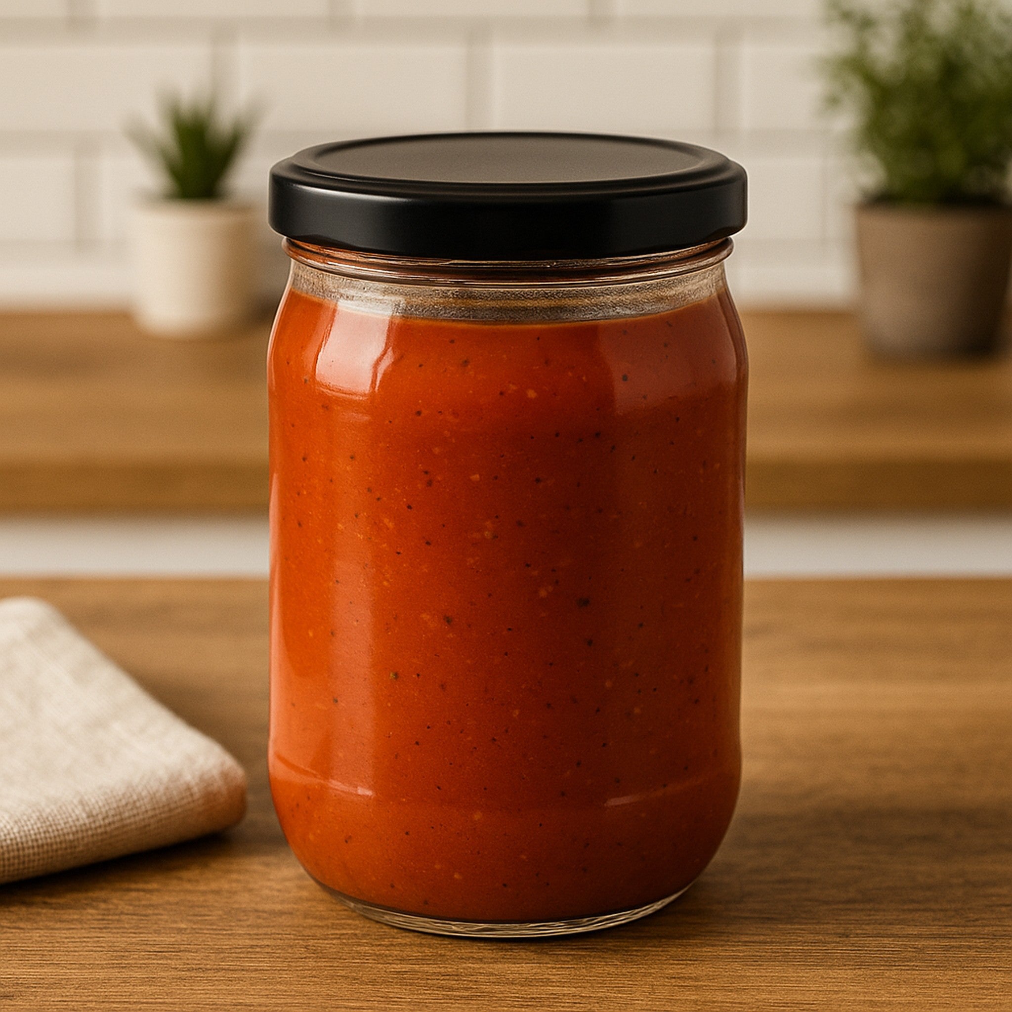CONSOL FARRAGO JARS WITH BLACK LIDS 6PK, 250ML