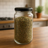 CONSOL SHEER JARS WITH BLACK LIDS 6PK, 250ML