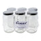 CONSOL SHEER JAR WITH BLACK LID 6 PACK, 250ML (57MM DIAX120MM)