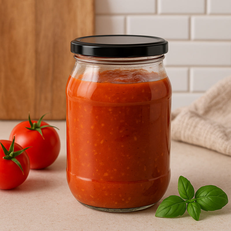 CONSOL FARRAGO JAR WITH BLACK LID 6PK, 375ML