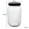 CONSOL FARRAGO JAR WITH BLACK LID 6 PACK, 375ML (124X67MM DIA)