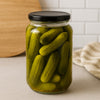 CONSOL ROUND JARS WITH BLACK LIDS 6PK, 750ML