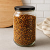 CONSOL ROUND JARS WITH BLACK LIDS 6PK, 750ML