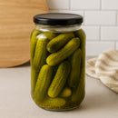 CONSOL ROUND JAR WITH BLACK LID 6PK, 750ML