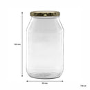 CONSOL CATERING JAR WITH GOLD LID 6PK, 750ML