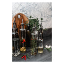 CONSOL ROUND OIL/VINEGAR BOTTLE WITH BLACK LID 6PK, 250ML