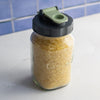 CONSOL PRESERVE JAR WITH ASSORTED COLOURED FLIP TOP LIDS, 500ML