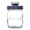 CONSOL PRESERVE JAR WITH ASSORTED COLOURED FLIP TOP LIDS, 500ML