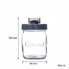 CONSOL PRESERVE JAR WITH ASSORTED COLOURED FLIP TOP LIDS, 500ML