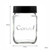 CONSOL JARS WITH ASSORTED COLOURED LIDS 6PK, 250ML