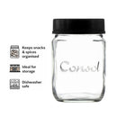 CONSOL JAR WITH ASSORTED COLOURED LID 6PK, 250ML