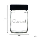 CONSOL JAR WITH ASSORTED COLOURED LID 6PK, 250ML