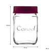 CONSOL JAR WITH ASSORTED COLOURED LID 6PK, 250ML