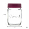 CONSOL JARS WITH ASSORTED COLOURED LIDS 6PK, 250ML