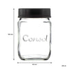 CONSOL JAR WITH ASSORTED COLOURED LID 6PK, 250ML