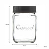CONSOL JARS WITH ASSORTED COLOURED LIDS 6PK, 250ML