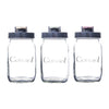 CONSOL PRESERVE JAR WITH ASSORTED COLOURED FLIP TOP LIDS, 1 L