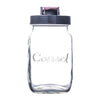 CONSOL PRESERVE JAR WITH ASSORTED COLOURED FLIP TOP LIDS, 1 L