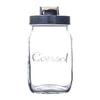 CONSOL PRESERVE JAR WITH ASSORTED COLOURED FLIP TOP LIDS, 1 L