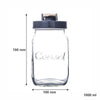 CONSOL PRESERVE JAR WITH ASSORTED COLOURED FLIP TOP LIDS, 1 L