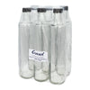 CONSOL ROUND OIL/VINEGAR BOTTLE WITH BLACK LID 6PK, 500ML
