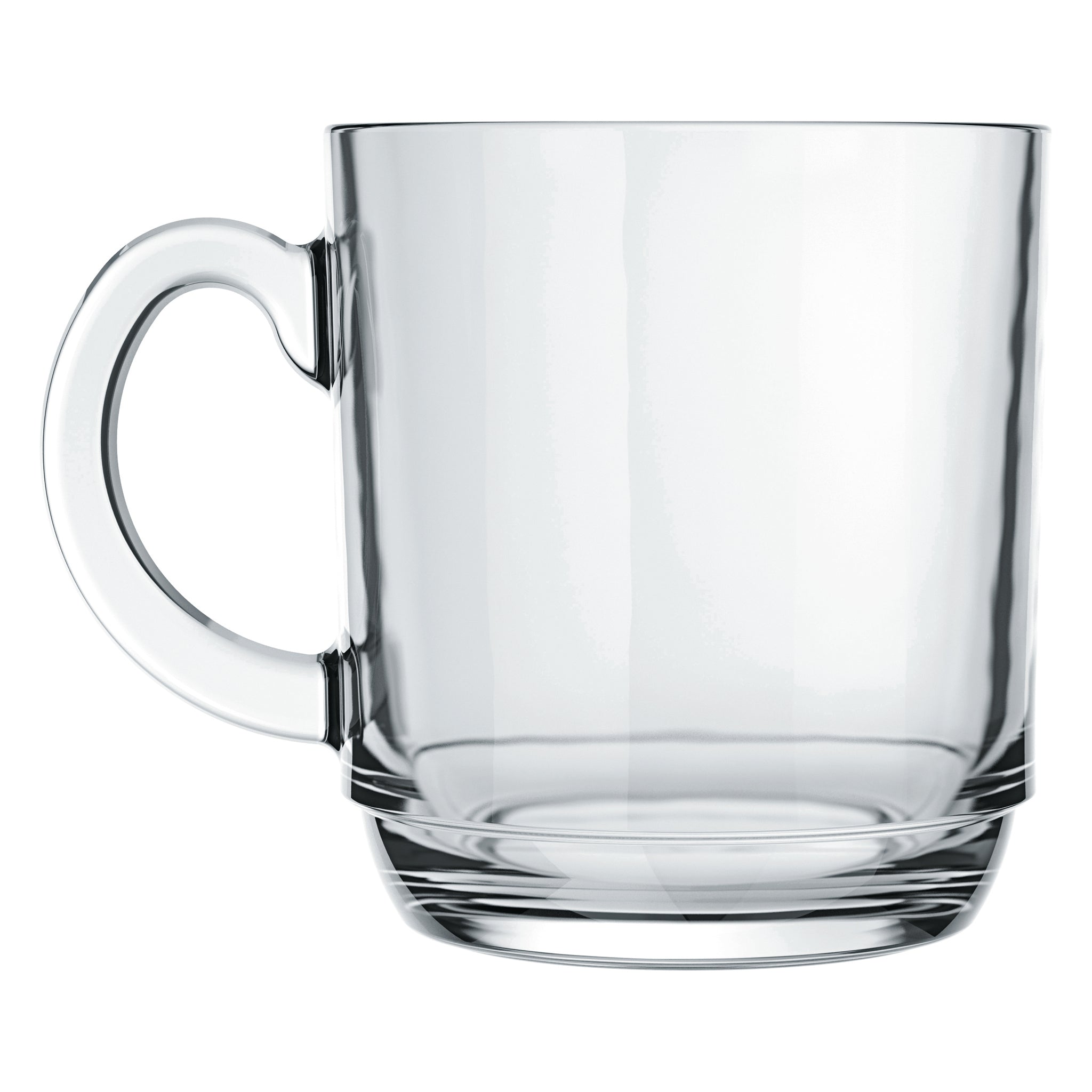 NADIR ASPEN STACKABLE GLASS MUG, 300ML