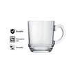 NADIR ASPEN STACKABLE GLASS MUG, 300ML