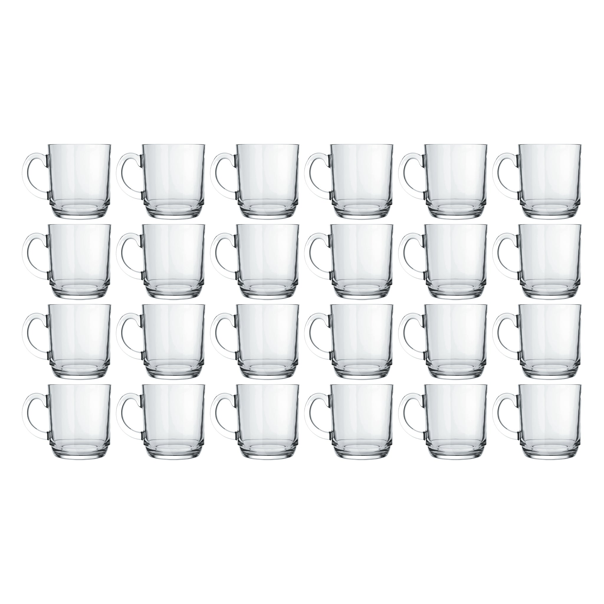 NADIR ASPEN STACKABLE GLASS MUG, 300ML