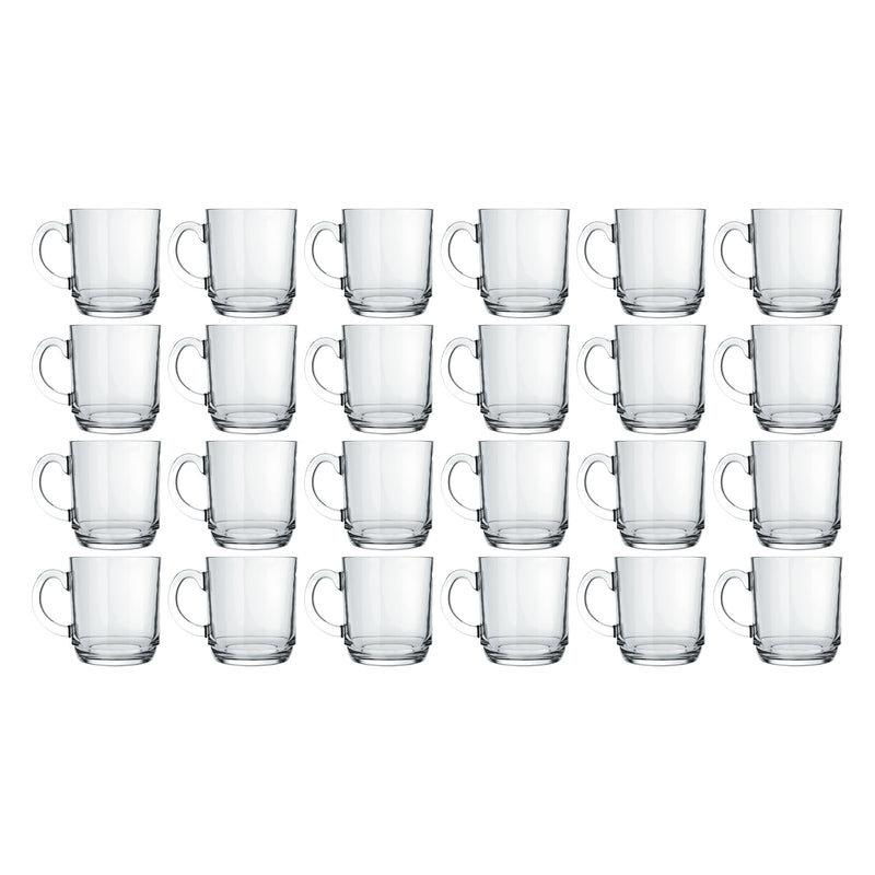 NADIR ASPEN STACKABLE GLASS MUG, (300ML)
