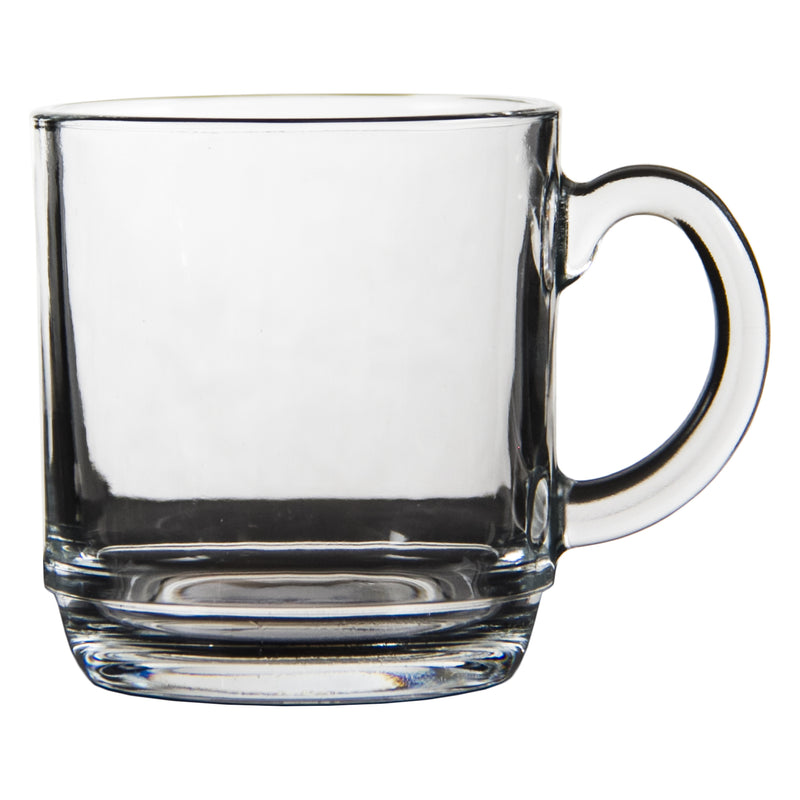 NADIR ASPEN STACKABLE GLASS MUG, (300ML)