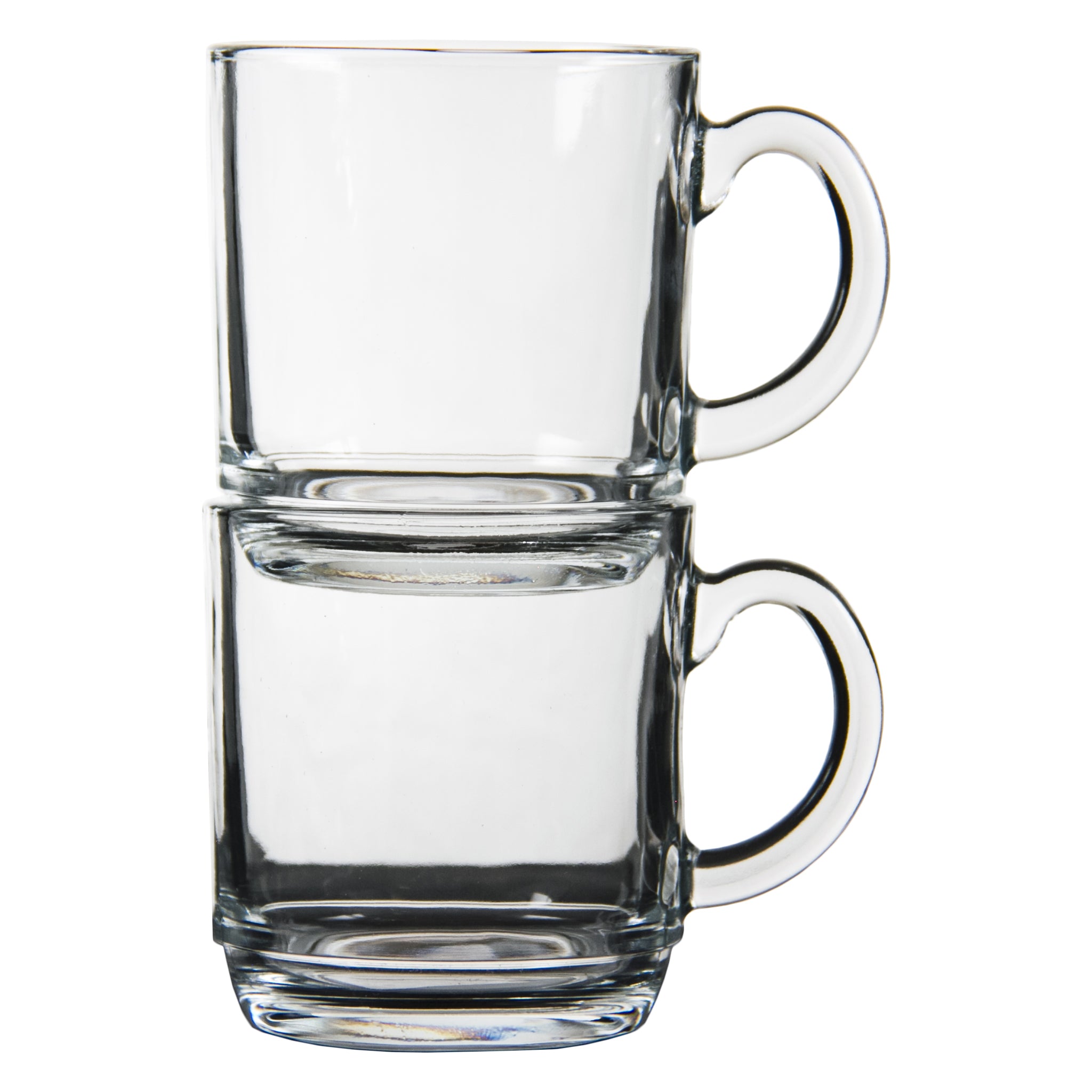 NADIR ASPEN STACKABLE GLASS MUG, 300ML
