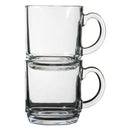 NADIR ASPEN STACKABLE GLASS MUG, (300ML)