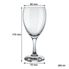 NADIR WINDSOR STEMMED RED WINE GLASS, 300ML