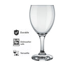 NADIR STEMMED WHITE WINE GLASS, 250ML