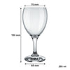NADIR WINDSOR STEMMED WHITE WINE GLASS, 250ML