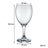 NADIR STEMMED WHITE WINE GLASS, (250ML)