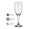 NADIR WINDOR STEMMED CHAMPAGNE FLUTE, 210ML
