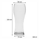 NADIR JOINVILLE BEER GLASS, (680ML)