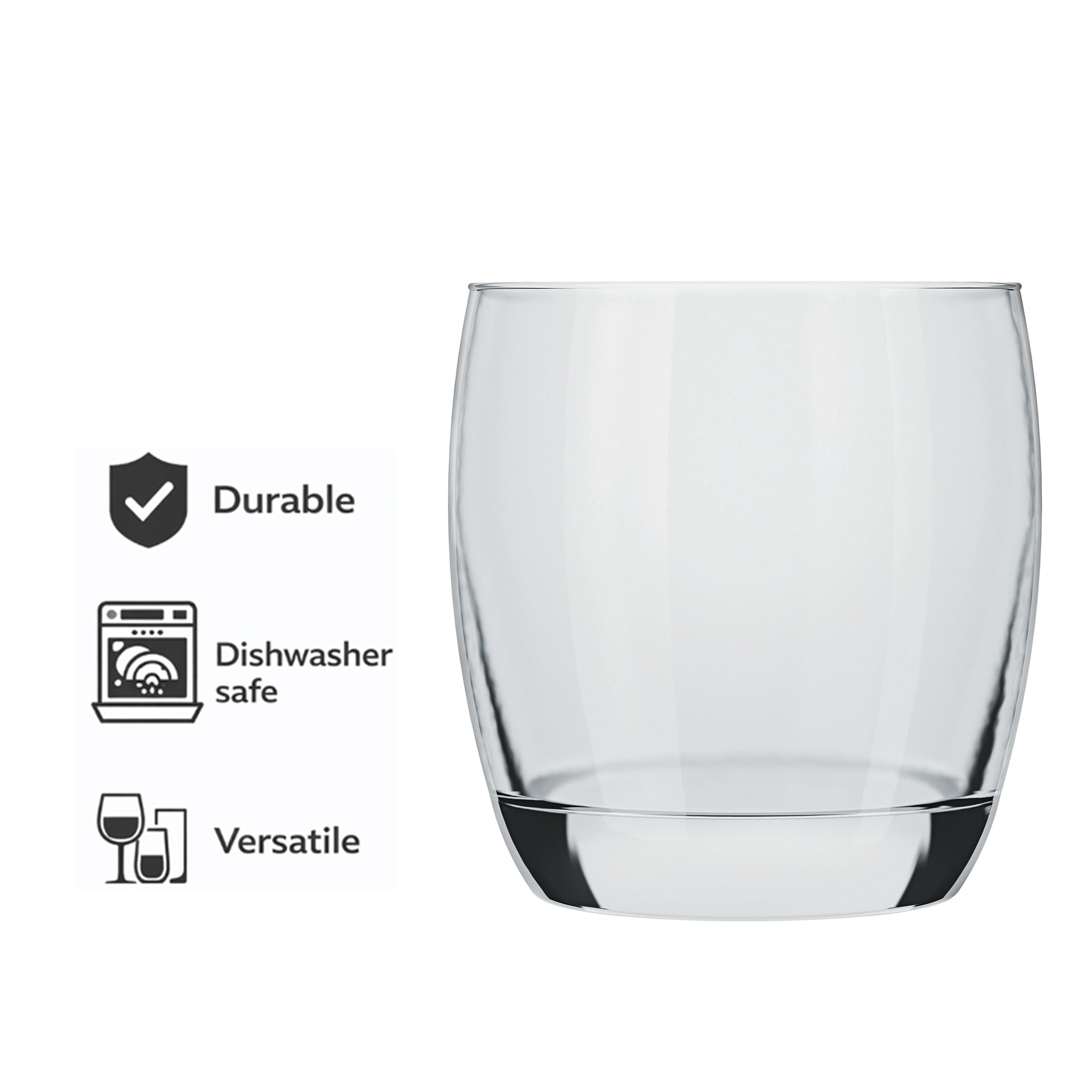 NADIR OCA WHISKY TUMBLER, 330ML