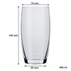 NADIR OCA HIGHBALL TUMBLER, 400ML