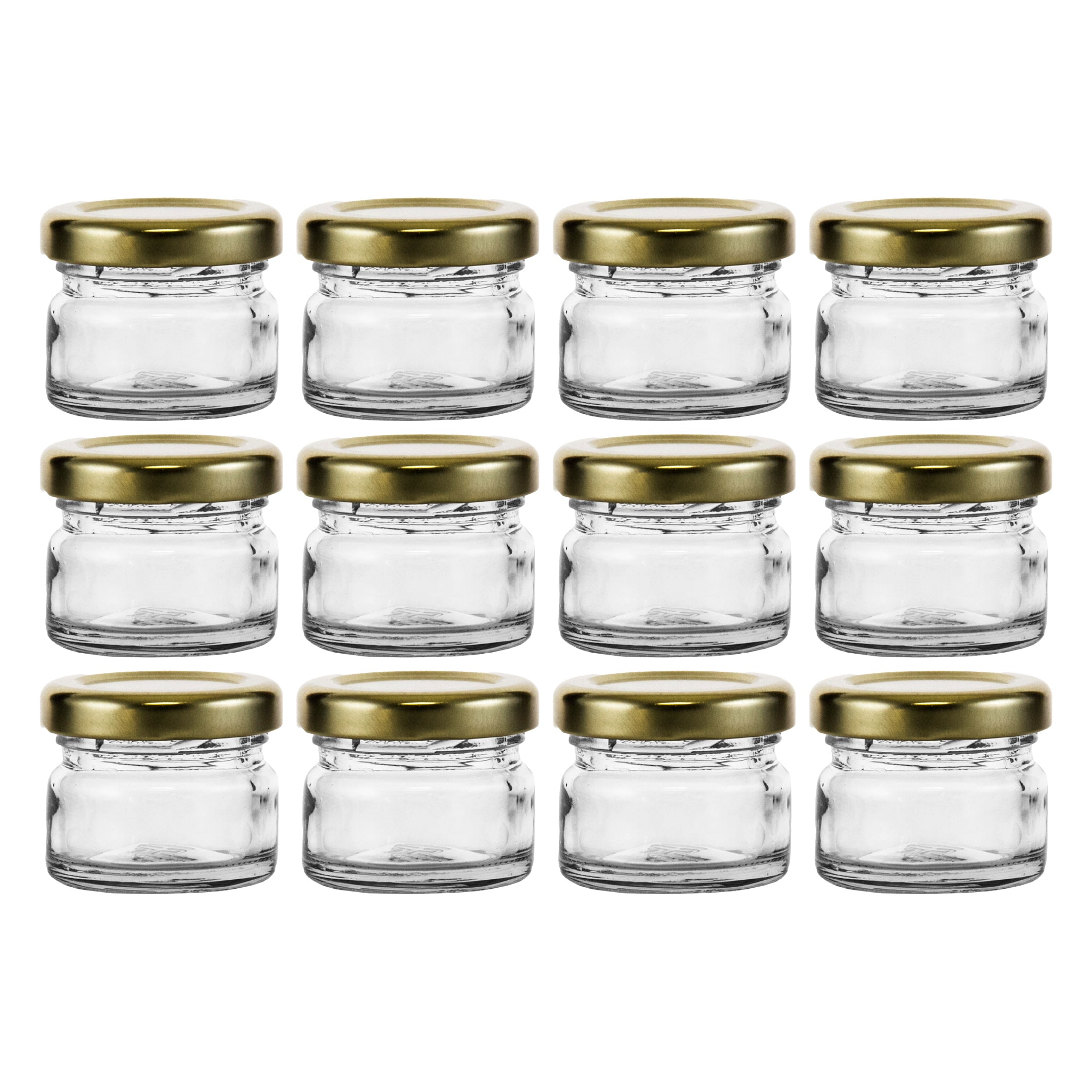 CONSOL MINI JAR WITH GOLD LID 12PK, 28ML