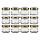 CONSOL MINI JAR WITH GOLD LID 12PK, 28ML