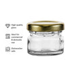CONSOL MINI JAR WITH GOLD LID 12PK, 28ML
