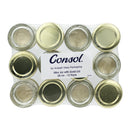 CONSOL MINI JAR WITH GOLD LID 12PK, 28ML