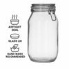 REGENT HERMETIC GLASS CANISTER WITH CLIP SEAL GLASS LID, 2L