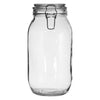 REGENT HERMETIC GLASS CANISTER WITH CLIP SEAL GLASS LID, 2L