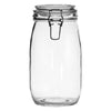 REGENT ROUND HERMETIC GLASS CANISTER WITH CLIP SEAL GLASS LID, 1.45L
