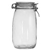 REGENT ROUND HERMETIC GLASS CANISTER WITH CLIP SEAL GLASS LID, 1.45L