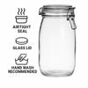 REGENT ROUND HERMETIC GLASS CANISTER WITH CLIP SEAL GLASS LID, 1.45L