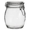 REGENT ROUND HERMETIC GLASS CANISTER WITH CLIP SEAL GLASS LID, 500ML